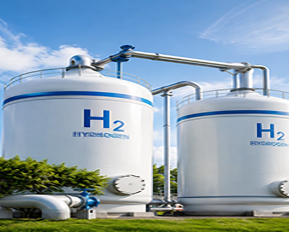 Electrical hydrogen storage tanks